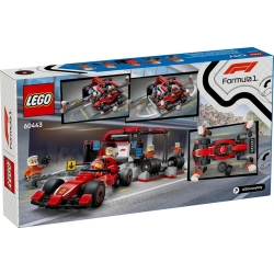 Lego City F1® Pit stop i mechanicy z bolidem Ferrari 60443